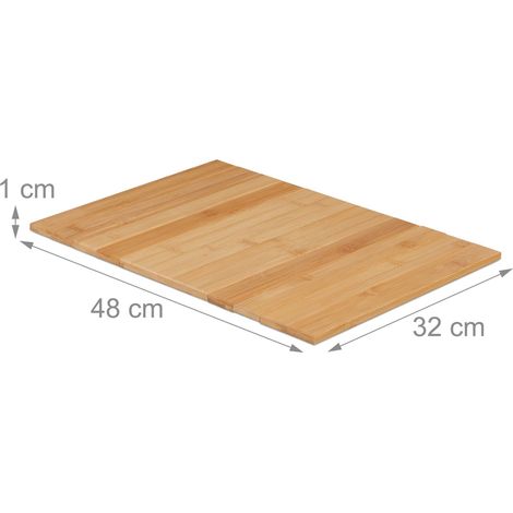Pratico supporto per divano vassoio flessibile 30 x 20 x 5 cm in bambù naturale 130014821