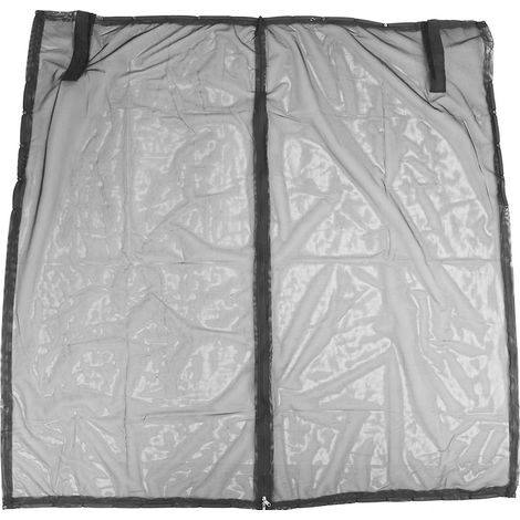 Moustiquaire de coffre de voiture en nylon respirant avec protection UV, protection discrète, idéale pour le camping et les voyages. Taille S, écartement entre les barres de support : 110-115 cm / 43, (1/5)