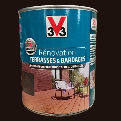 V33 Rénovation Terrasse & Bardages gris anthracite Mat 2,5 L (1/3)