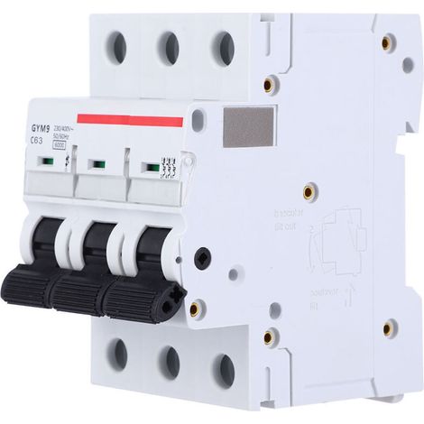 GYM9-C65 Disjoncteur 3P 230/400VAC 50/60Hz IP20 Disjoncteur électrique de protection contre les fuites-Crezuo