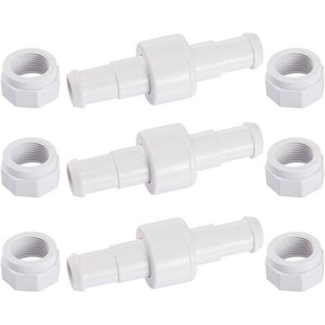 Lot de raccords de tuyau rotatifs D20 avec 6 embouts D15, compatibles avec les robots de piscine Zodiac Polaris 180, 280 et 380 (1/5)
