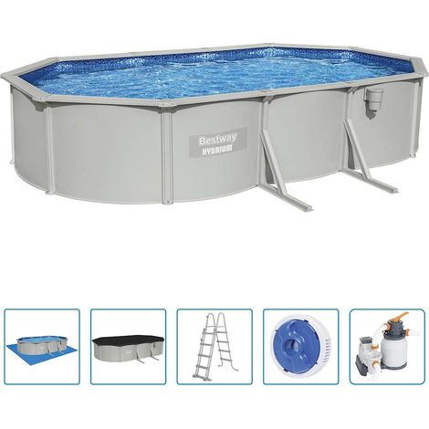 Maison Exclusive - Hydrium Frame-Pool Oval 610x360x120 cm (1/5)