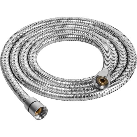 Brauseschlauch 2m Edelstahl mit Verdrehschutz, Chrom, G 1/2 Standardanschluss (1/5)