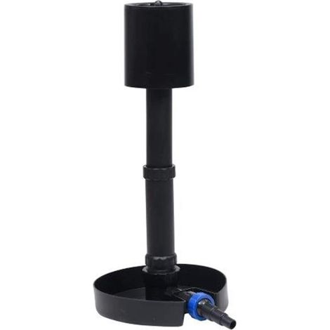 Écumeur de surface pour bassin sur pied en PVC noir, débit 8 000 à 16 000 l/h - PANGIVO (1/5)