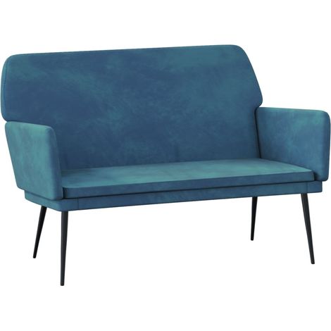 Banco/banqueta 108 x 79 x 79 cm terciopelo azul 020010712