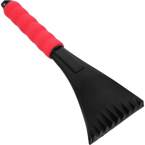 Pelle à Neige Abs Multifonction pour Extérieur Voiture, Grattoir à Glace Rouge Mini, Poignée Eva Antidérapante, Dégivreur Portable pour Hiver et Camping (1/5)