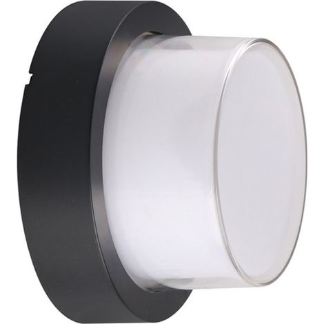 Lampada Led fissaggio a muro 12W forma rotonda colore nero V-TAC VT-828-RD