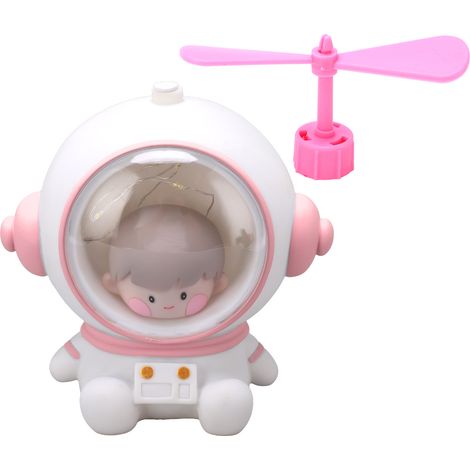 Veilleuse LED astronaute, design astronaute mignon, couleurs naturelles LED peintes à la main, durable et écologique, veilleuse pour enfants, rose. (1/5)