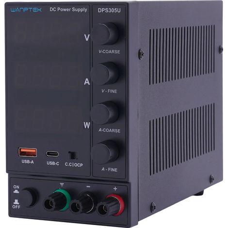 DPS305U Regelbares DC Netzgerät Labornetzteil Netzteil 0-30V 0-5A + USB anschlu