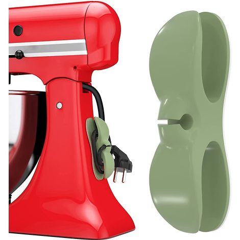 2pcs Vert Organiseur Cordon Pour Appareils - Organisateur Adhsive Pour Petits Appareils Cuisine Enrouleur De Cordon Support De Cordon Organiseur P (1/5)