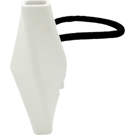 Vase à vélo design géométrique décor amovible silicone - Accessoire guidon filles femmes ados enfants vélos cruiser scooters cyclomoteurs blanc (1/5)