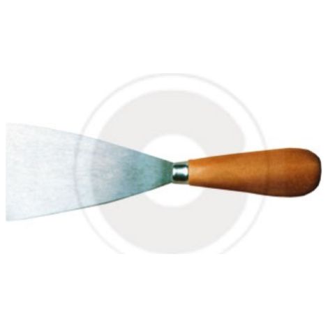 truelle rigide avec manche en bois peint outils de construction de mastic 100 mm