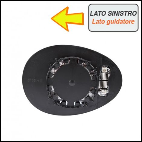 Piastra vetro specchio termico asferico lato sx-guidatore mini art66-47