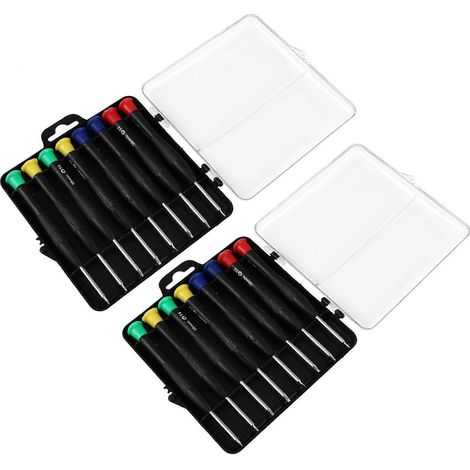Ensemble de 16 tournevis de précision pour la réparation de montres.-12.2X11.8CM (1/4)
