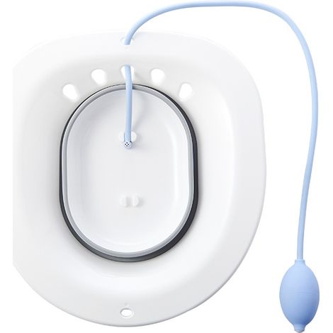Baignoire de toilette pour hémorroïdes - , Pour femmes enceintes ou en cas d'hémorroïdes, rangement pliable suspendu, grande capacité, hygiène intime, lavage anti-débordement (1/5)