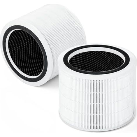 Filtres HEPA pour Levoit Core 200S, Remplacement Core 200S-RF, Lot de 2 avec Charbon Actif, pour Poussière, Odeurs, Pollen (1/4)