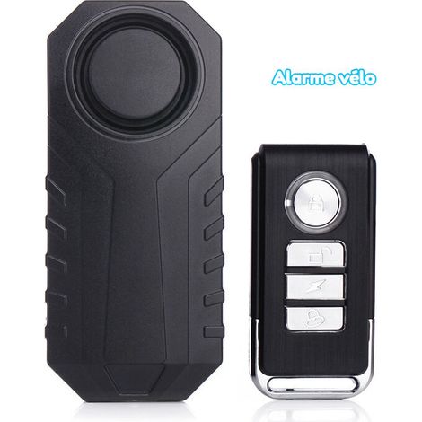 Bardusch-Alarme Antivol Vélo, Alarme Trottinette Moto   Alarme Scooter Vibration Sans Fil   pour Vélo, Quad, Moto,Trottinette, sac, bagage   Avec Télécommande et Capteur Vibrations   Antivol avec Sirè