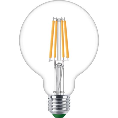 lampadina a led philips trasparente luce calda 60w 2700k, e27 (1/4)