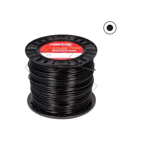 Bobina 2 Kg filo decespugliatore sezione tonda Ø 2.4 mm lunghezza 390 mm