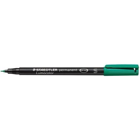 Marqueur Permanent - Pointe 0.4 Mm - Encre Indélébile Pour Plastique Verre Métal - Vert - Unité