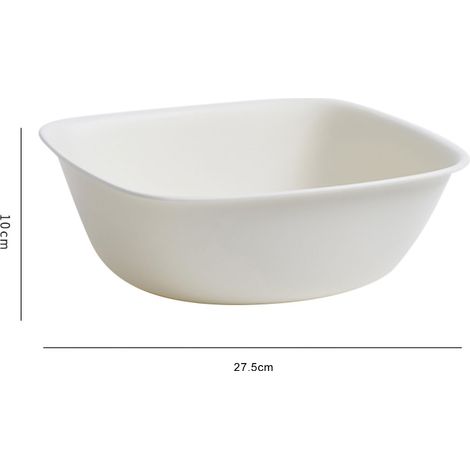 Bac à Linge Blanc Petit et Pratique pour Maison ou Dortoir - Lavabo Carré Mignon (1/5)