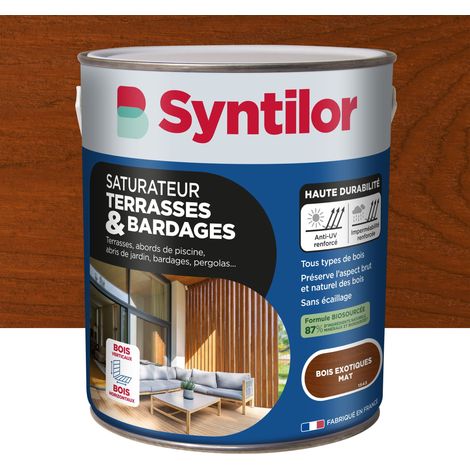 Saturateur Terrasses Et Bardages Syntilor Biosourcé 2,5L Bois Exotiques Mat (1/3)