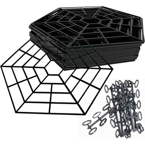 Filet de protection de bassin -  - Diamanté - Résistant aux UV - Flottant - 20 pièces (1/5)