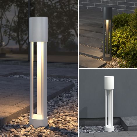 doporro Lampione da Giardino 3000K, Luminoso da Giardino IP65 Paletti Esterni Led φ12xH70cm in Alluminio per Giardini, Parchi, Aree Residenziali e Ingressi NeoForge, Sabbia bianco (1/5)