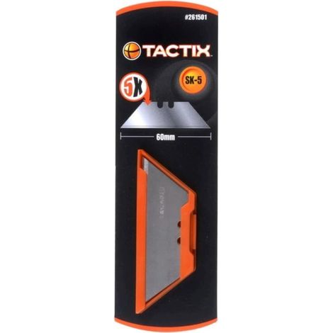 TACTIX - 5 PEZZI - LAME DI RICAMBIO PERTAGLIERINO - TRAPEZOIDALI 60MM