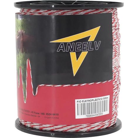 Electric Horse Fence Kit 500m Heavy Duty Fence Wire Stainless Steel Wire Red White Stripe (1/5)