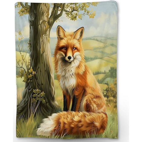 Couverture D'Automne - Couverture En Flanelle 127 × 152 cm - Pour Canapé Lit Voyage Extérieur - Adultes Enfants 1 Pièce (1/5)