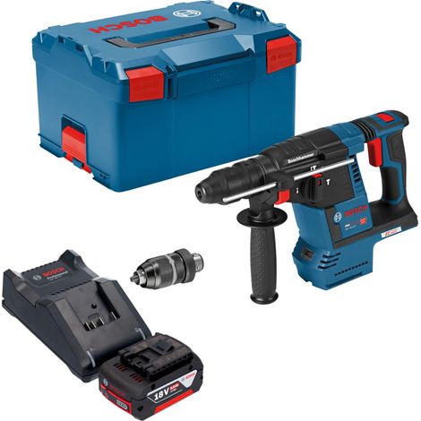 Bosch GBH 18V-26 F Professional Trapano a percussione a batteria 18 V 2,6 J SDS plus Brushless + 1x batteria 5,0 Ah + caricabatteria + L-Boxx (1/5)
