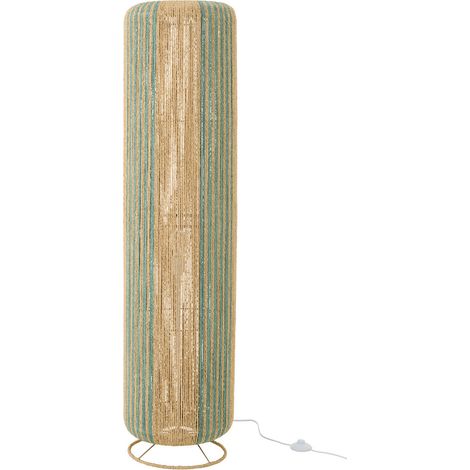 Lampadaire Corde "Chase" 138cm Turquoise & Naturel (1/5)