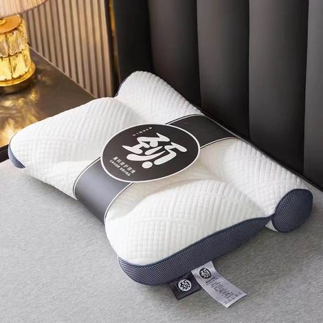 Oreiller - Mémoire De Forme - Pour Soutien Du Cou Et De La Tête - En Coton Respirant - Lavable En Machine - Pour Adultes Étudiants Et Chambre À Coucher - 1 Pièce (1/5)