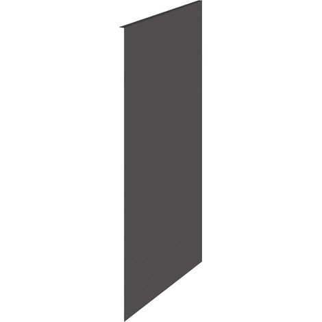 Hudson Reed Fusion Gloss Grey 370mm x 890mm Decorative End Panel - OFF992 (1/3)
