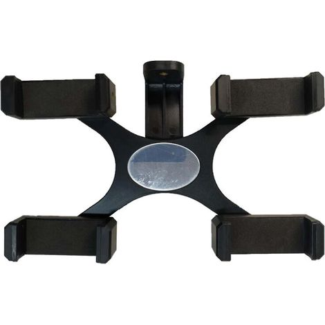 Support de téléphone portable multiposition réglable à quatre positions avec miroir pour réunions en direct, cours et podcasts. Compatible avec tous les téléphones portables. (1/4)