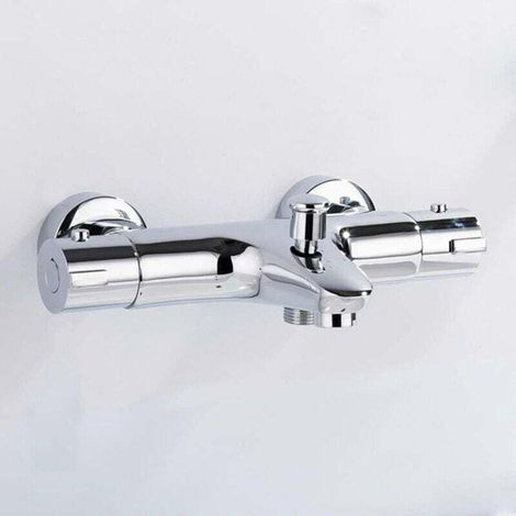 Mitigeur Baignoire Thermostatique avec Bouton de SéCurité 38 °C,Mitigeur Thermostatiq (1/4)