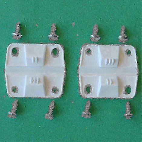 Ensemble de charnières pour glacière Coleman - 2 charnières de rechange en plastique avec 8 vis (5283-1141) P20250110112Edition731 (1/3)