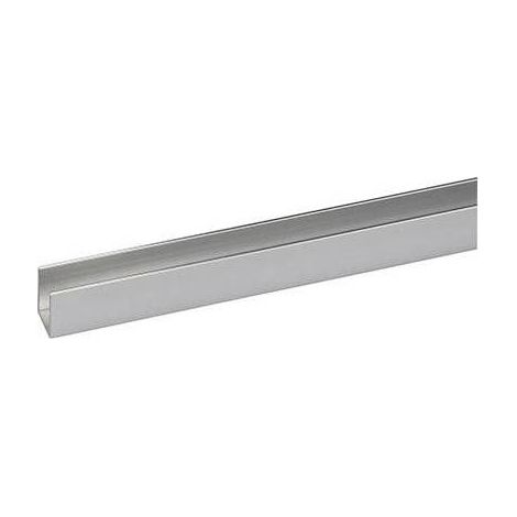 Profilo canalino da 2 metri a u argento mm10x10x1 - arcansas