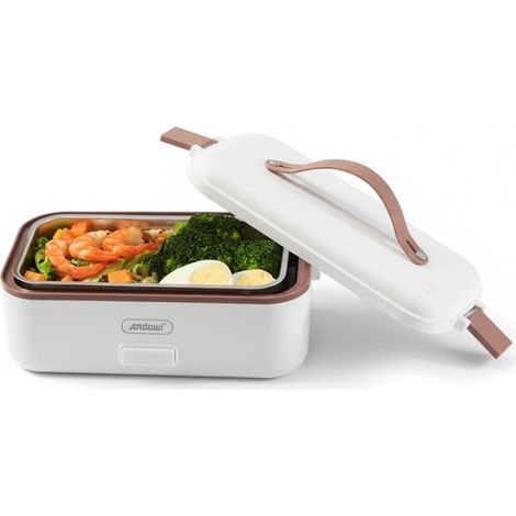 Andowl - Scaldavivande Lunch Box Elettrico Contenitore Portatile Per Alimenti 450 Watt Q-jr08 - (1/4)