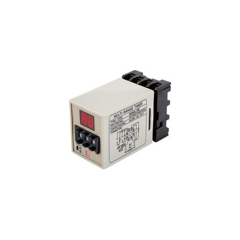 Relais temporisé double mode AH3-DM, affichage LED 0,01S-99H (AC 220V) (1/5)