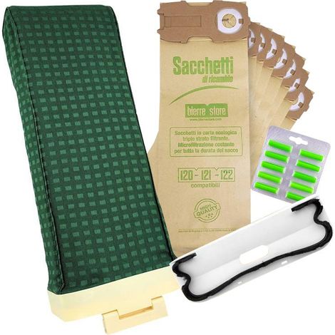 Sacca unita' filtro folletto vk120 8 sacchetti 10 profumi spazzola compatibile (1/3)