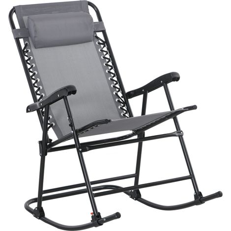 Fauteuil à bascule extérieur pliable, solution pratique (1/5)