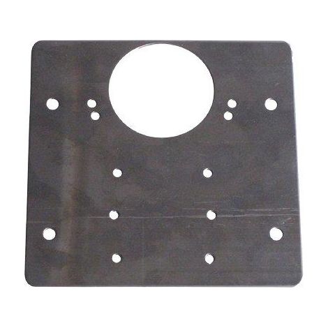 PIASTRA RIPARAZIONE X CERNIERE INCASSO 645 MINUTEX - ACCIAIO ZINCATO MM 90X90 SP. MM 1+FORO DIAM.MM 35- 12 pezzi