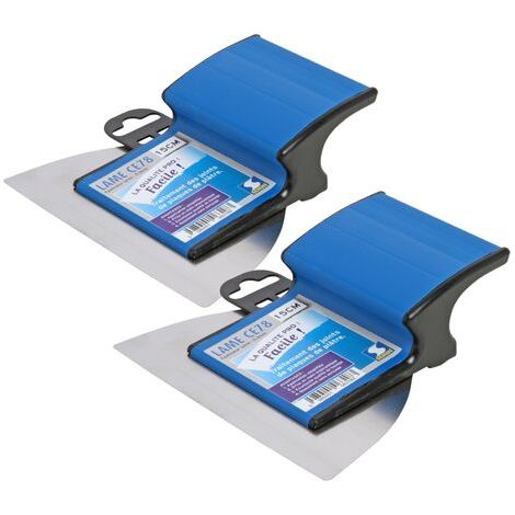 Lot de 2 lames pour enduire et Lisser Semin CE 78 - 15 cm (1/5)