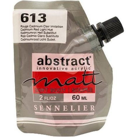 Peinture acrylique Abstract matt - Rouge cadmium clair - Sachet 60ml - Sennelier (1/2)