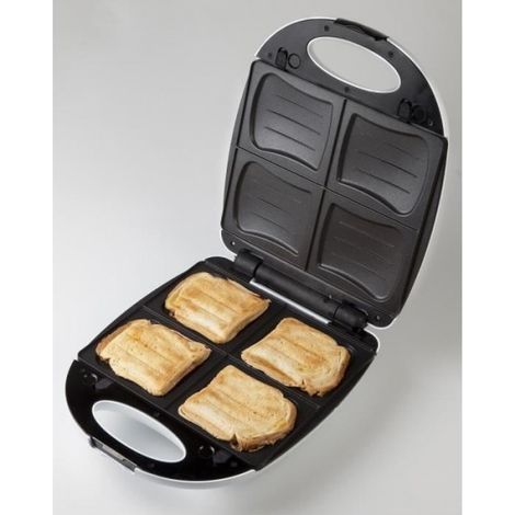 Appareil - Machine a Croque Monsieur DOMO Appareil a  1200 W Blanc DO9046C
