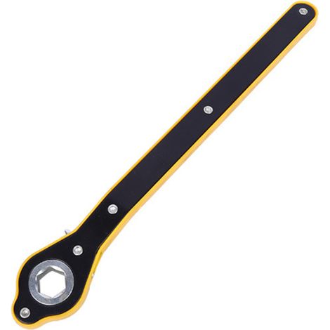 Clé à cliquet portable à long manche pour voiture, facilitant l'utilisation du cric ou de la clé à roue de garage (1/5)
