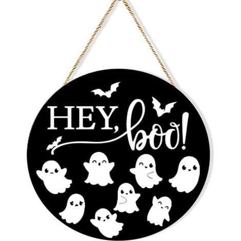 Halloween-Dekoration aus Holz, Kürbis-Anhänger für Zuhause, dekoratives Tür- und Eingangsschild-lsw