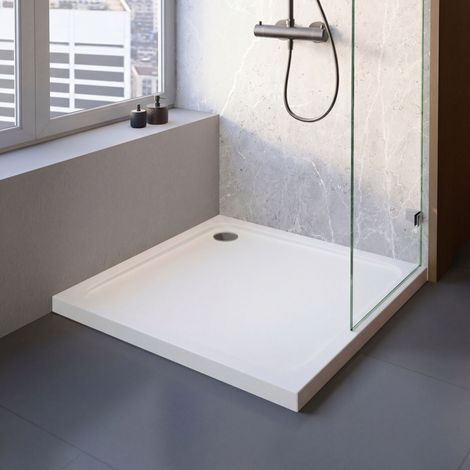 Schulte Duschwanne Adria 120x90 cm Weiß - Komplettset inkl. Wannenträger und Ablauf, aus hochwertigem Sanitäracryl (1/5)